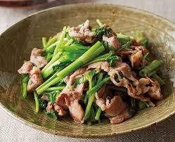 旬の味覚をシンプルに 豚肉とせりのあっさり炒め レシピ 料理 レシピ せり レシピ