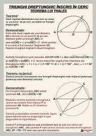 Se da triunghiul abc, cu bc = 15. Triunghi Dreptunghic Inscris In Cerc Teorema Lui Thales Materialedidactice Ro