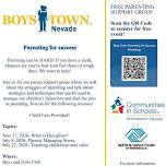 Free Parenting for Success Workshop • Child Care Provided