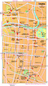 With the population close to 19 million people, the city is one of the most crowded in the world. Osaka Map Japan