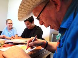 Library encourages colouring at program for adults