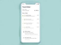 Track Order Food Shipment Android App Design Mobile App Design Inspiration Web App Design