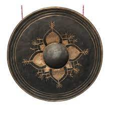 Burmese Gong, hand Beaten Medium, Nipple Gong | Price: US$260 | Gongs -  Handmade | Gong - Burmese, Size :36cm, Material: 7 metal Bronze