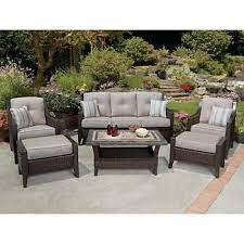 Cordova 6 Piece Deep Seating Set Agio Patio Furniture Unique Patio Furniture Patio Furnishings