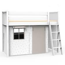 Rutschbett in kiefer massiv inkl. Debreuyn 4 Teiliges Vorhangset Fur Hochbett Kasva Debreuyn Viena Grey