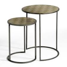 Picabea Set Of 2 Nesting Side Tables In Metal Am Pm La Redoute In 2020 Side Table Nesting Coffee Tables Large Coffee Tables