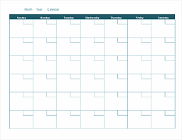 There are many events this year. Blank Monthly Calendar