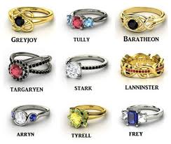 House Rings From Game Of Thrones Trono Di Spade Abito Medievale Spade