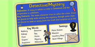 Story Genres Detective Mystery Display Poster Detective Mystery Genre Genre Posters