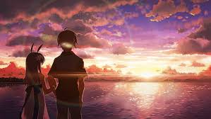 Aesthetics 1080p 2k 4k 5k hd wallpapers free download sort by relevanc… Hd Wallpaper Girl And Boy Stands Near Sea During Golden Hours Anime Girls Wallpaper Flare