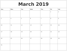 Calendar For March 2019 Philippines Calendar March Free Printable Calendar Templates Blank Monthly Calendar Template