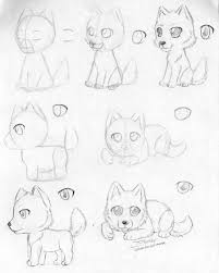 How To Draw A Chibi Wolf Drawings Cute Wolf Drawings Chibi Drawings