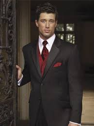 Black And Red Mens Suit Red Tie Suit Google Search Wedding Suits Men Wedding Suits Groom Wedding Attire