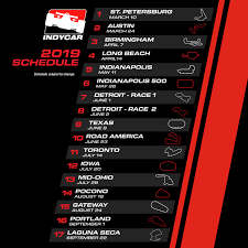 The 2019 championship came to a thrilling conclusion at weathertech raceway as a rookie and a veteran put on a show Crc Motorsport Indycar 2019 Calendar Is Out Facebook
