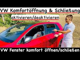 Vw Fenster Komfortoffnung Komfortschliessung Aktivieren Deaktivieren Anleitung Youtube
