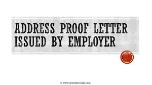 A proof of employment letter (i.e, an employment verification letter) is a formal correspondence, often written by an employee's employer, to a requesting party, for the purpose of validating that employee's work history. Address Proof Letter From Employer For Passport Gas Bank A C