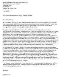 Writing Cover Letter For Postdoctoral Position