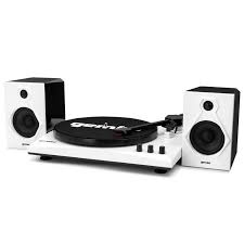 This victrola bluetooth record player also includes a set of full range 50w stereo speakers for high quality audio. Tt900b White Vinyl Record Player Turntable With Bluetooth And Dual Stereo Speakers Gamestop