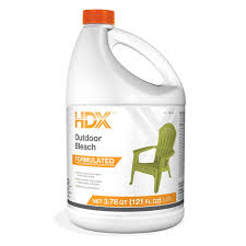 Hdx 121 Oz Outdoor Bleach Cleaner 23948948211 The Home Depot Bleach Concrete Cleaner Mildew Stains