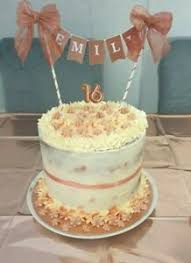Shop with confidence on ebay! Personalised Cake Topper Bunting Decoration Birthday Christening Rose Gold Bows Ebay
