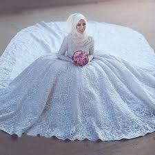 Beli baju pengantin online berkualitas dengan harga murah terbaru 2021 di tokopedia! 15 Inspirasi Model Gaun Pengantin Muslimah Putih Wedding Market