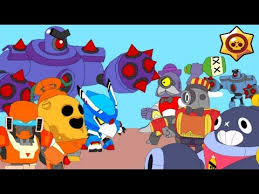 Welcome to brawl star animation official channel. Brawl Stars Animation Robo Spike Mecha Crow Mecha Bo Vs Tick Barley Rico Youtube