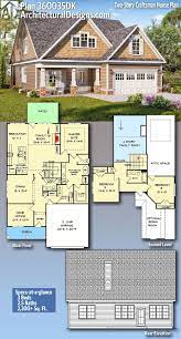 Plan 360035dk Two Story Craftsman House Plan With Office And Main Level Master In 2021 Craftsman House Craftsman House Plans Craftsman House Plan