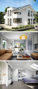 Moderne Einfamilienhaus Architektur Mit Satteldach Querhaus Haus Concept M 152 Bien Zenker Fertigha Einfamilienhaus Moderne Hausentwurfe Design Fur Zuhause