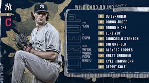 Transmisión en vivo de los partidos del la mlb y pelota invernal. Yankees Lineup Juego 1 Wild Card Series Serie Comodin Comodines Playoffs Postseason Postemporada 2020 Mlb Grandes Ligas