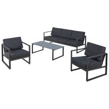 Polstersessel einzelsessel grau preiswert kaufen danisches. Garten Sofa Set Kentucky 1 Sofa 2 Sessel 1 Tisch Grau Danisches Bettenlager