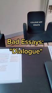 Keep the story focused on a discrete moment in time. Bad Essays Dialogue Collegeadmissions Collegeapps Collegeessay Collegeessaytips Ryanchoice