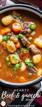 Hearty Beef And Gnocchi Soup Recipe Recipe Beef Soup Recipes Gnocchi Recipes Soup Easy Soup Recipes