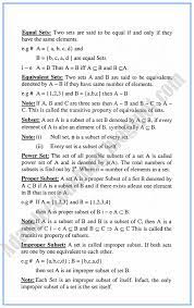 Adamjee Coaching Sets Definitions And Formulae Mathematics Notes For Class 10th Math Formula Chart Sets Math Mathematics