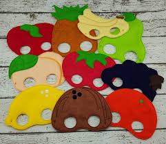 10pc Fruit Mask Set Fruit Art Arts And Crafts For Kids Strawberry Pictures