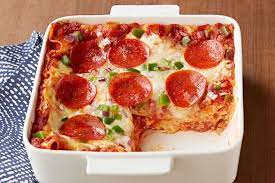 Pepperoni Pizza And Lasagna All In One Dish That Ll Get Their Attention Know What Got Ours That First Word Easy Recipes Pepperoni Pizza Pizza Lasagna