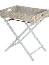 Maybe you would like to learn more about one of these? Buy Kouboo La Jolla Rattan Butler Tray With Folding Wood Stand White Wash Online At Low Prices In India Amazon In