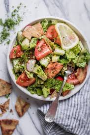 Lebanese Fattoush Salad Recipe Fattoush Salad Mediterranean Recipes Fatoush Salad