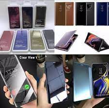 Flip Cover Samsung A51 Clear View Standing Cover Flip Samsung A31 Mirror Case Terbaru Lazada Indonesia