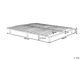 Crafted with steel slats, side rails, and 6/9 solid legs, our frame base is capable of holding up to 400lbs (twin size), 660 lbs (full&queen size). King Freestanding Slatted Bed Base Basic Beliani De