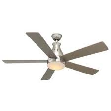 Hampton Bay Cobram 48 In Led Indoor Brushed Nickel Ceiling Fan With Light Kit And Remote Control Cf548kr Cl160 Bn The Home Depot Ceiling Fan With Light Ceiling Fan Brushed Nickel