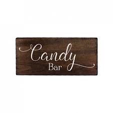 Kein physisches produkt gesendet werden. Schild Candy Bar Holz Braun Boho Dekoanddesign Mietservice