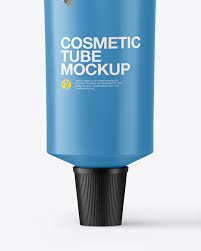 Matte Cosmetic Tube With Box Mockup In Tube Mockups On Yellow Images Object Mockups