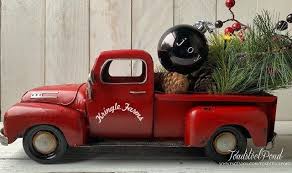 Red Farm Truck Metal Farm Truck Red Metal Truck Personalized Red Truck Farmhouse Decor Christmas Truck Personalized Christmas Red Truck Farm Trucks Red Truck