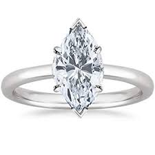 1 4 Carat 14k White Gold Marquise Cut Solitaire Diamond