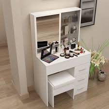 Coiffeuse Moderne Coreen Simple Avec Un Miroir De Toilette De Table De Toilette De Petite Taille De Avec Images Coiffeuse Moderne Coiffeuse Meuble Rangement Pour Coiffeuse