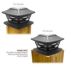 Shop for solar post lights in outdoor solar lighting. Davinci Flexfit Solar Post Cap Lights Outdoor Lighting For 4x4 5x5 And 6x6 Wooden Posts Bright Warm White Leds Farmhouse Goals