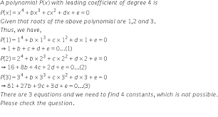 The leading term is the term with the highest power, and its coefficient is called the leading coefficient. A Polynomial P X With Leading Coefficient 1 Of Degree 4 Is Such That P Alpha Symbol 0 And Its Roots Are 1 2 And 3 Then Value Of P 0 P 4 Is Mathematics Topperlearning Com 0zornff