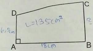 Diketahui panjang sisi ab dan bc secara urut adalah 6 cm dan 8 cm. Abcd Merupakan Bagun Trapesium Siku Siku Jika Panjang Ab 18cm Ad 6 5cm Dan Luas Trapesium Brainly Co Id