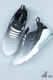 Explore Our Custom Nike Air Max 270 Sneakers In This Black Ombre Design If You Love The 2018 Nike Air Ma Nike Training Shoes Nike Air Max Black Trending Shoes