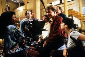 This is the scene everyone thinks of when they think of ghost, the supernatural romance that opened in theaters 25 years ago this week. Whoopi Goldberg Director Jerry Zucker Patrick Swayze And Demi Moore On The Set Of Ghost 1990 Moviesinthemaking